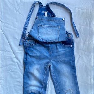 Cat & Jack Blue Denim Girls Overalls